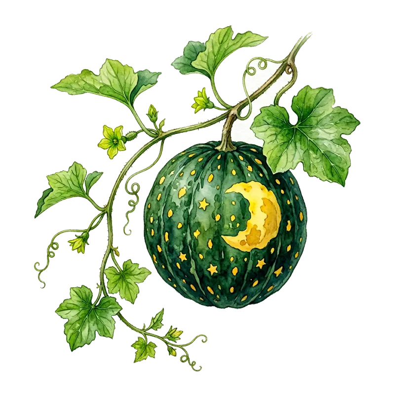 Moon and Stars melon