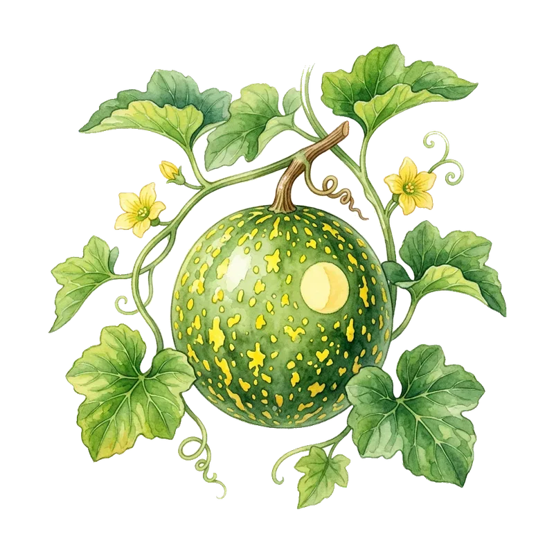 Moon and Stars melon