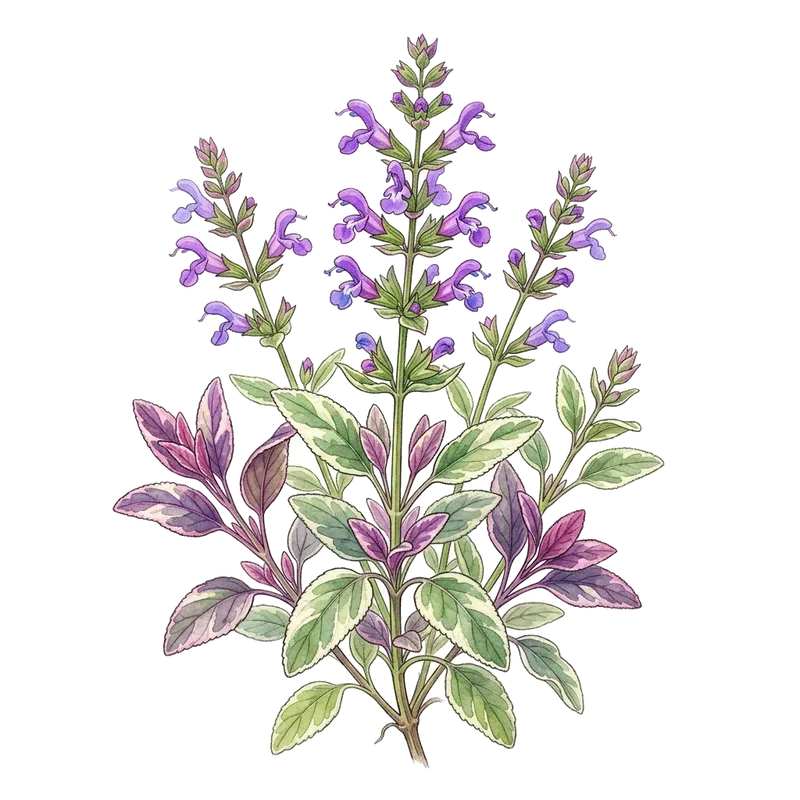 Brokbladig salvia