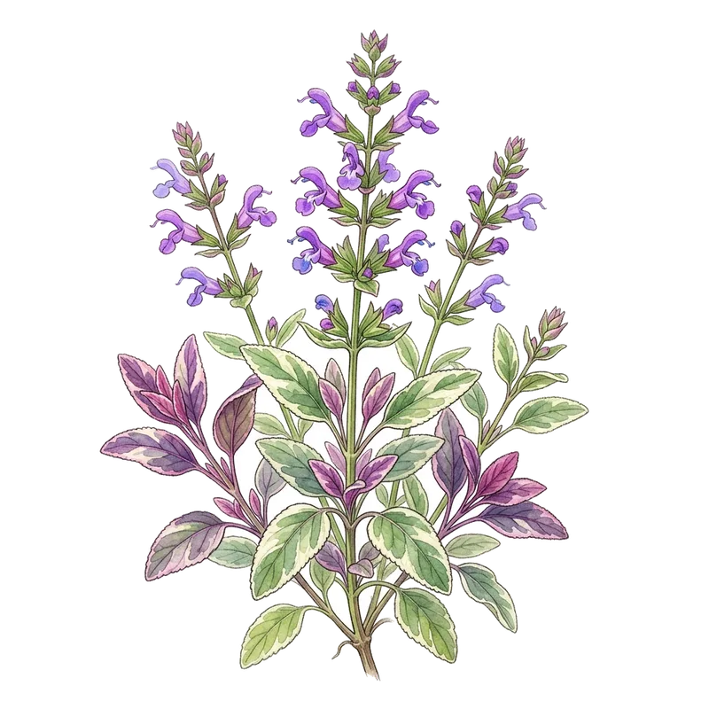 Brokbladig salvia