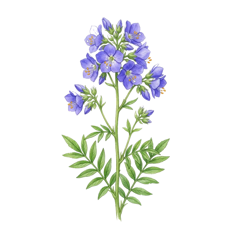 blå jungfrulin
