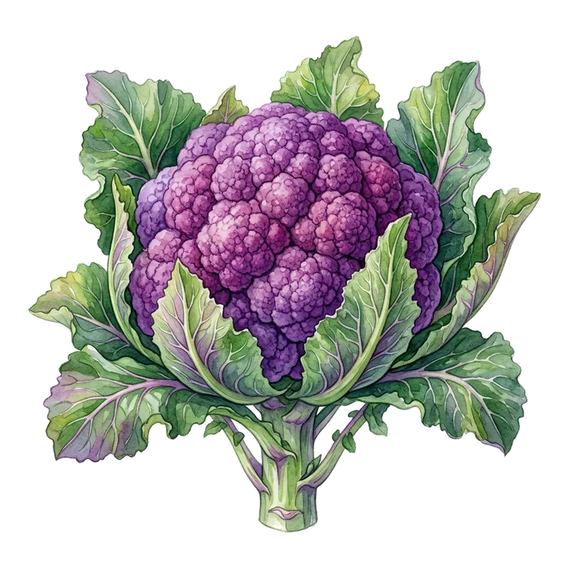 Purple cauliflower